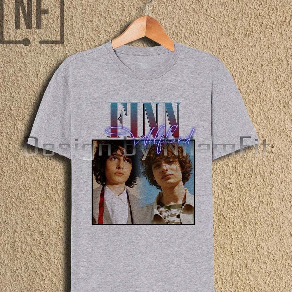 Футболка в стиле ретро с принтом Финн вольффир 90-х годов Повседневная футболка