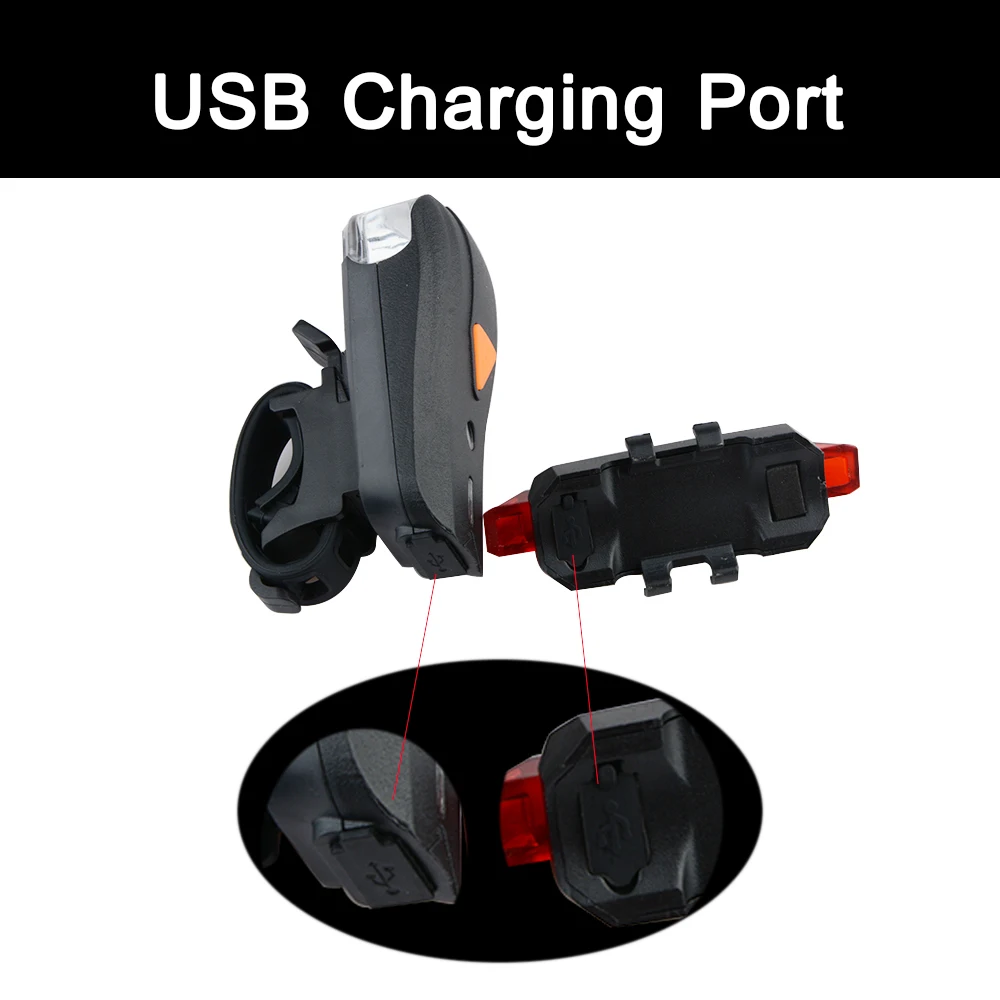 Велосипедный велосипедный светильник светодиодный задний безопасность заднего