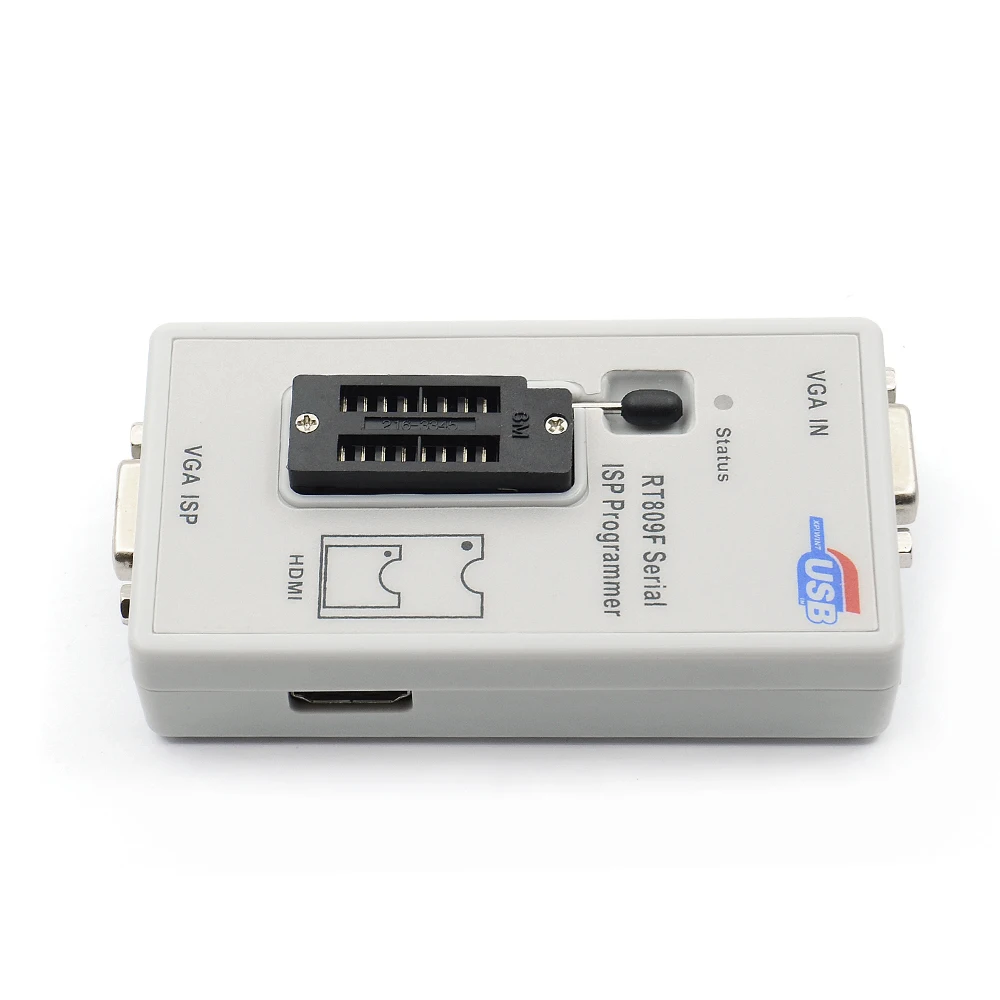 Free Shipping RT809F Serial ISP Programmer with 11 adapters +1.8v adapter+SOP8 test clip Best Quality |