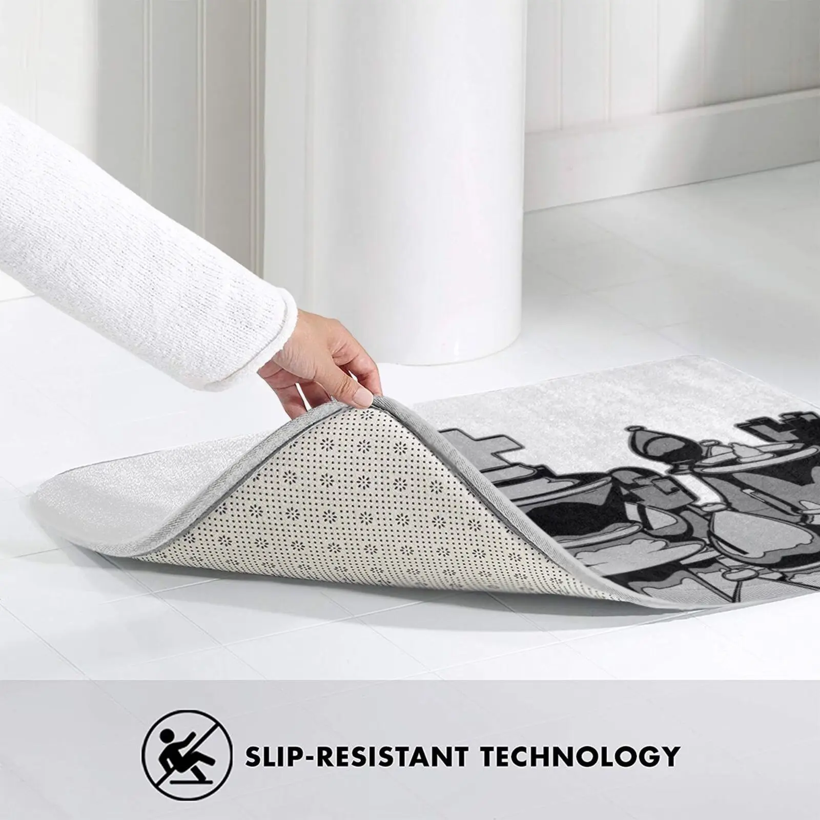 В шахматы толпы коврик ковер анти-скольжение Спальня входная дверь Ретро