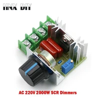ac 220v 2000w scr motor speed controller voltage regulator dimming thermostat electronic motor speed regulator 220 v dimmers