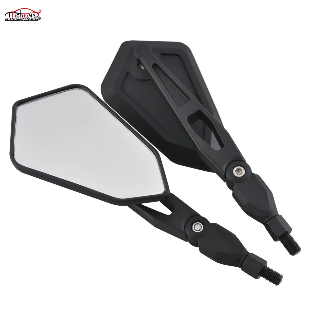 Мотоциклетное боковое зеркало заднего вида 10 мм для Yamaha FZ6 FAZER FZ6R FZ8 FZ1 XJ6 MT-07 Suzuki