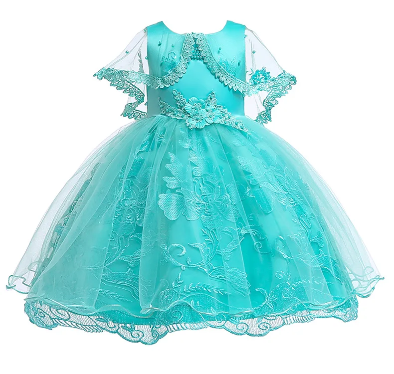 Girl Lace Dress Costumes for Girls Christmas Party Elegant Princess Dress Girl Wedding Dress Child Clothes 3- 10 Years