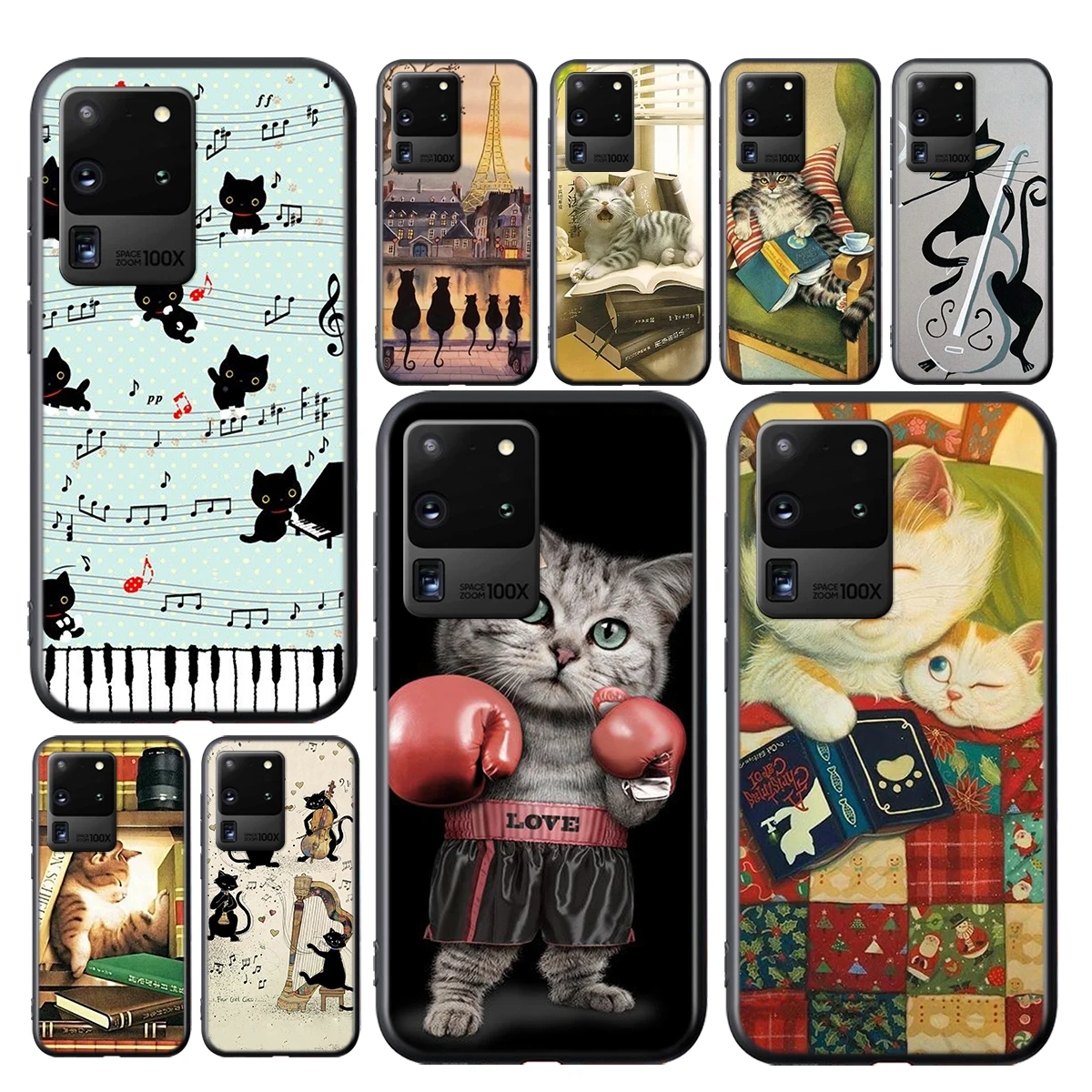 

Cat Who Loves To Learn For Samsung Galaxy A01 A11 A22 A21S A31 A41 A42 A51 A71 A32 A52 A72 A02S A03S Soft Phone Case