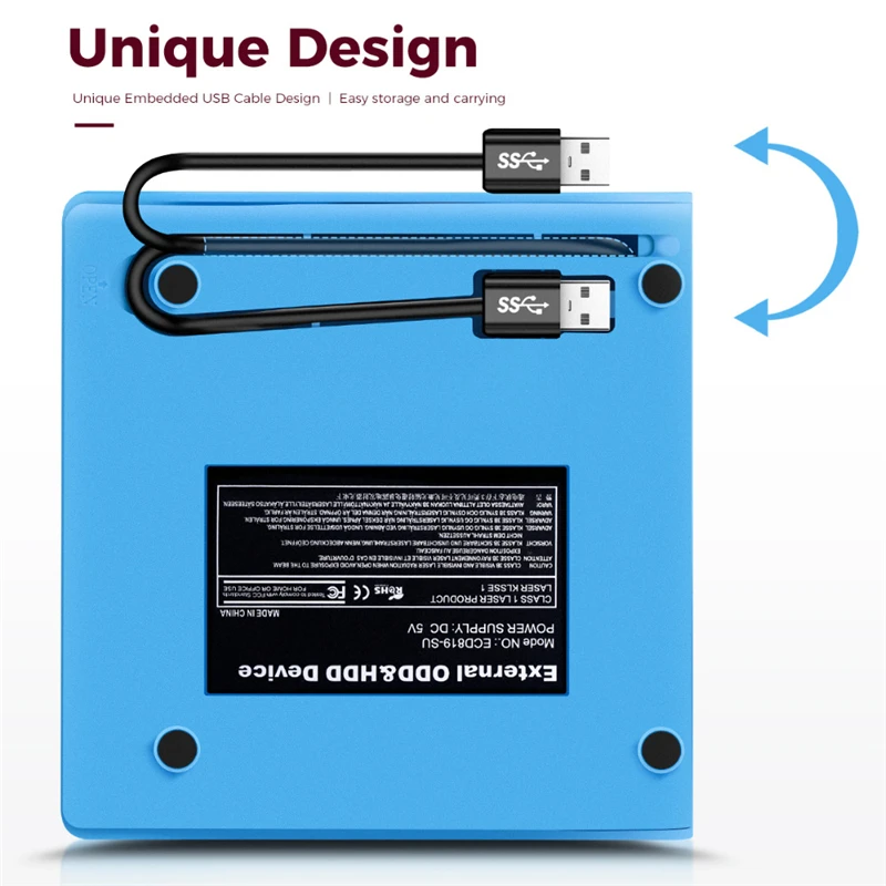 YAHEY USB 2 0 внешний CD/DVD RW привод Оптический DVD записывающее устройство проигрыватель