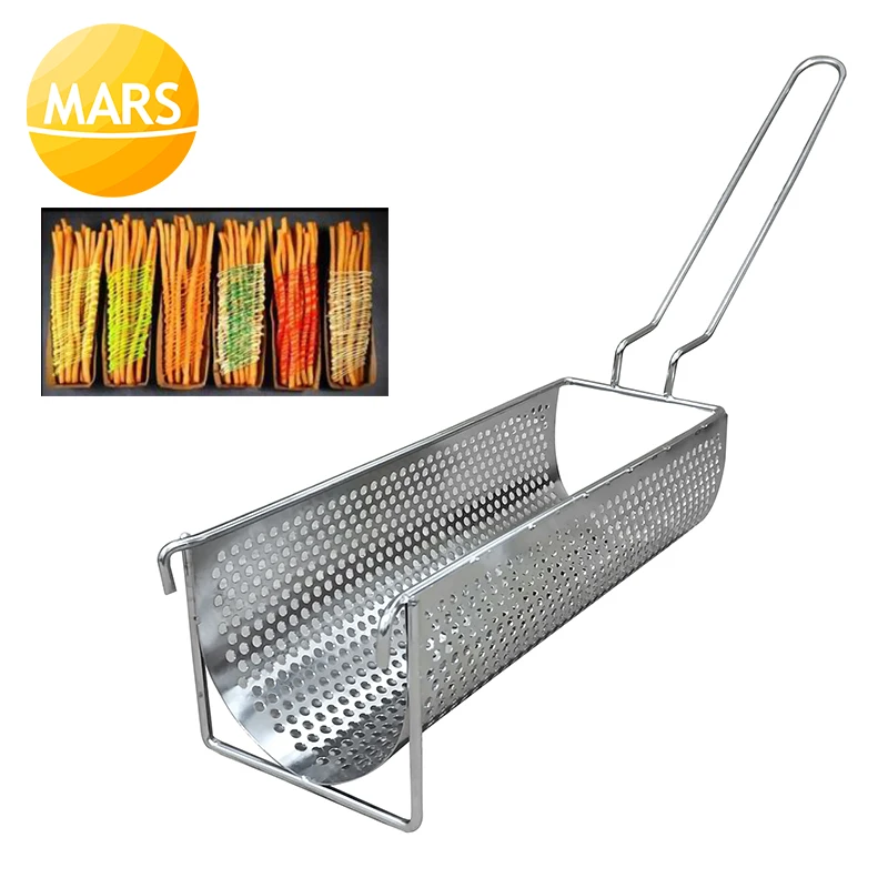 Кухонный инструмент корзина для картофеля фри нержавеющая сталь 30 см длинная