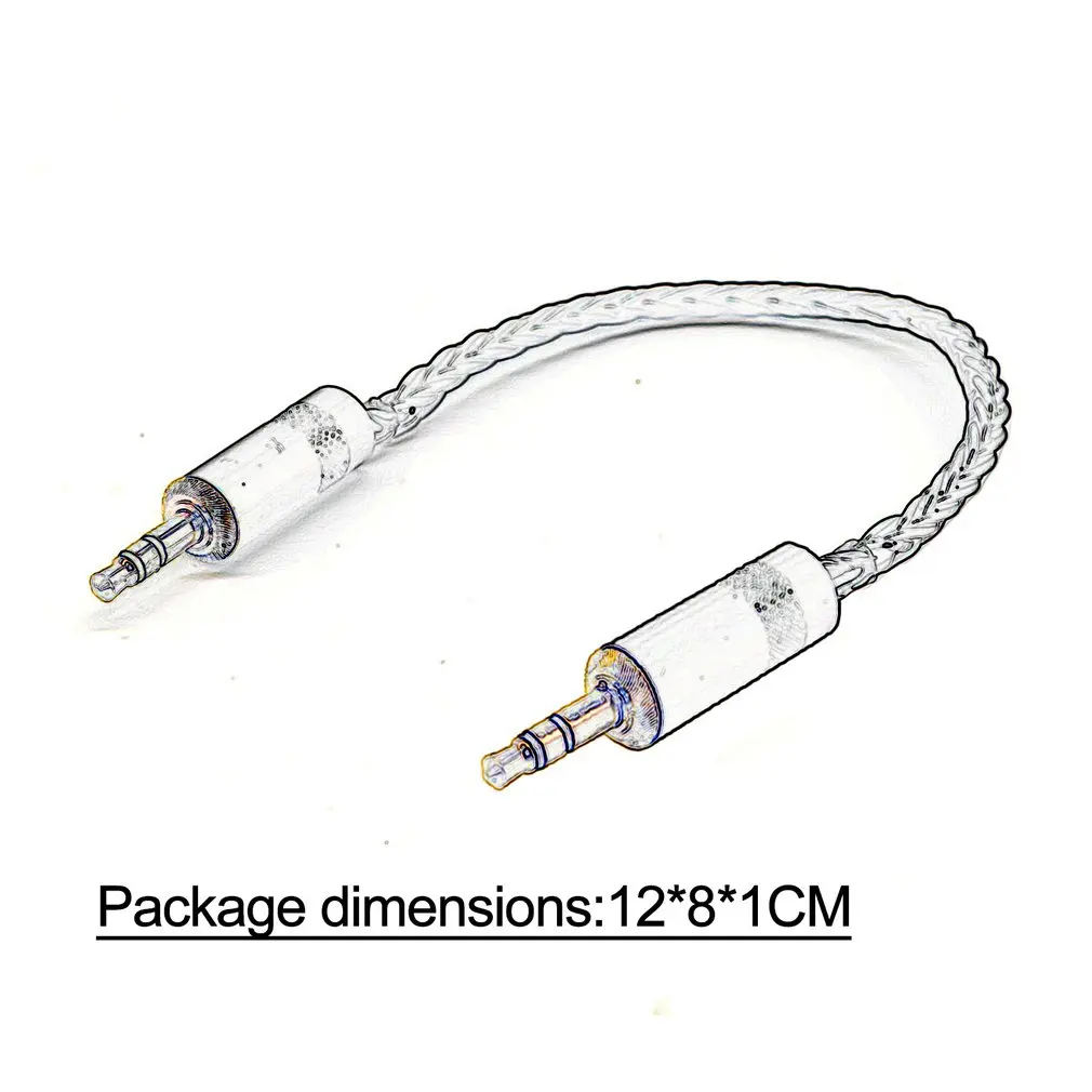 Ручной работы сбалансированный 2 5 мм/4 4 мм до 3 Adpter 8 Core аудио кабель серебро