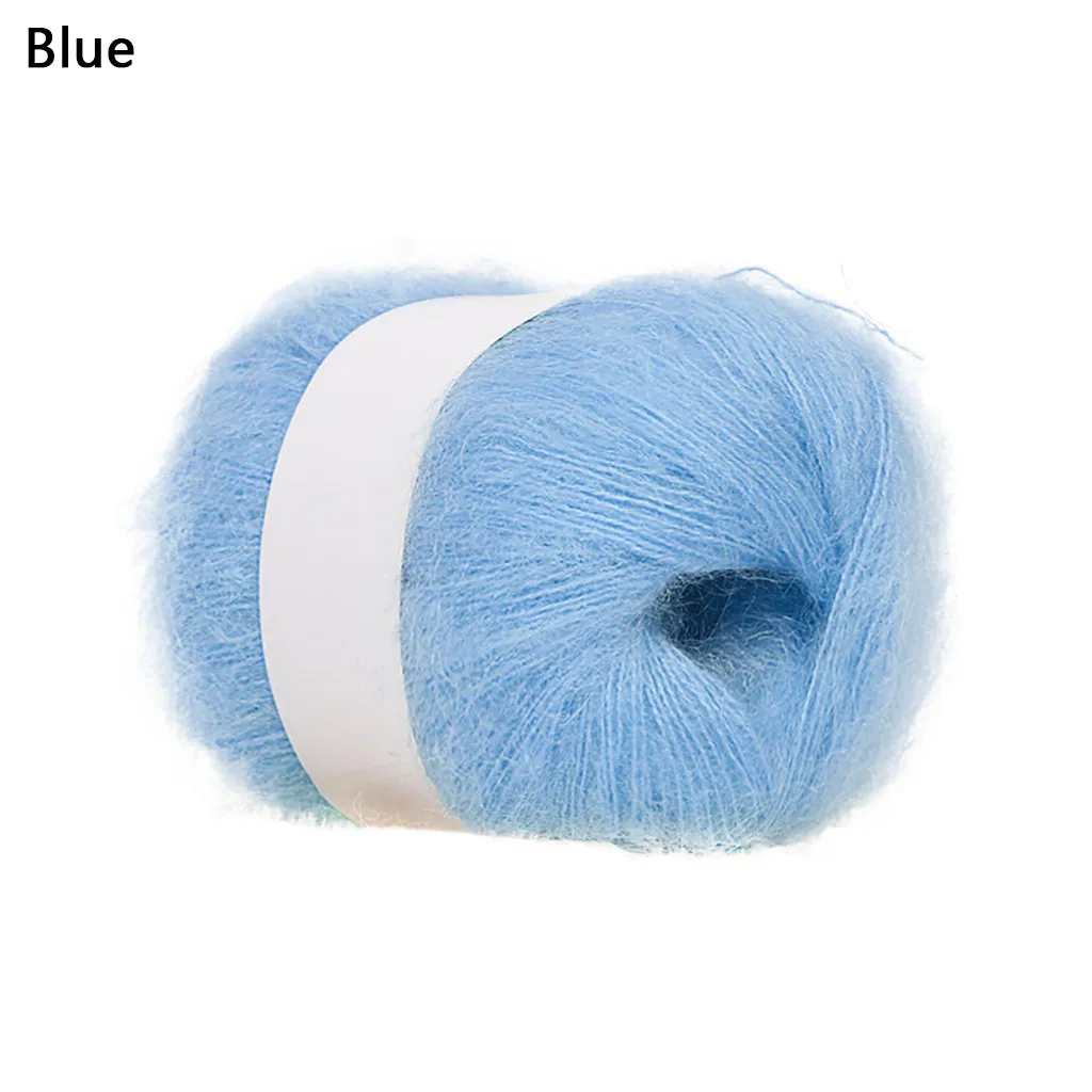 Blue 25 г шерстяная нить DIY тканая пряжа ручное вязание крючком одеяло пряжа камвольная шерстяная нить красочное рукоделие - Цвет: Blue