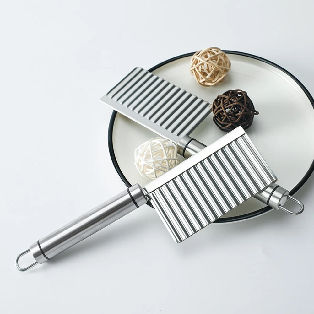 

Stainless Steel Potato Dough Waves Crinkle Cutter Slicer Home Kitchen Vegetable Chip Blade Knife Cooking Tools