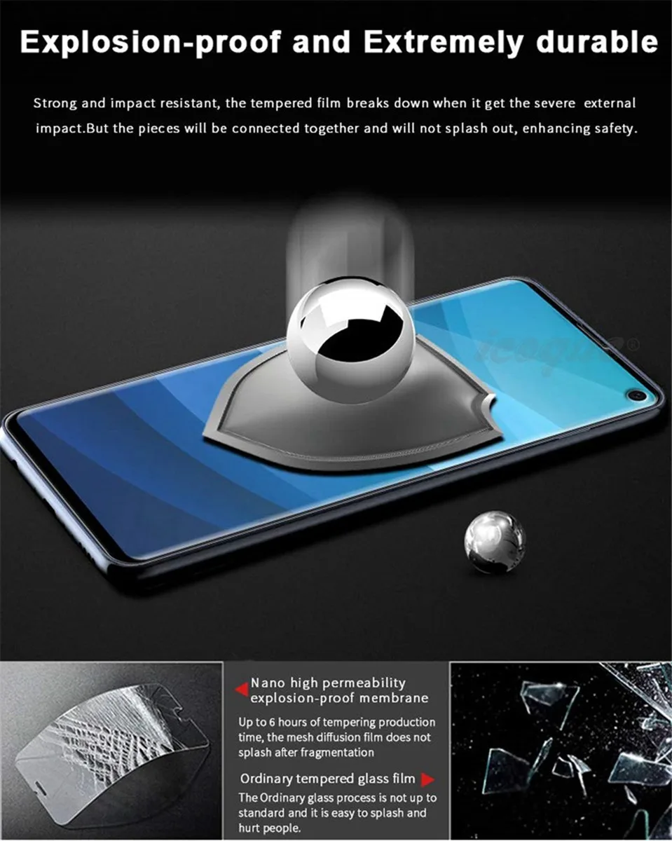 3D закаленное стекло для samsung Galaxy Note 10 Plus Note10 9 8 S10 5G Защитное стекло для экрана samsung Note 10 9 S8 S9 S10 Plus