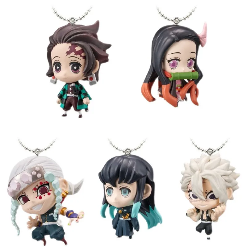 

Pre Sale Bandai Demon Slayer Anime Figure Key Chain Kamado Tanjirou Action Figure Model Toy Q Version Pvc Periphery Keychain Toy
