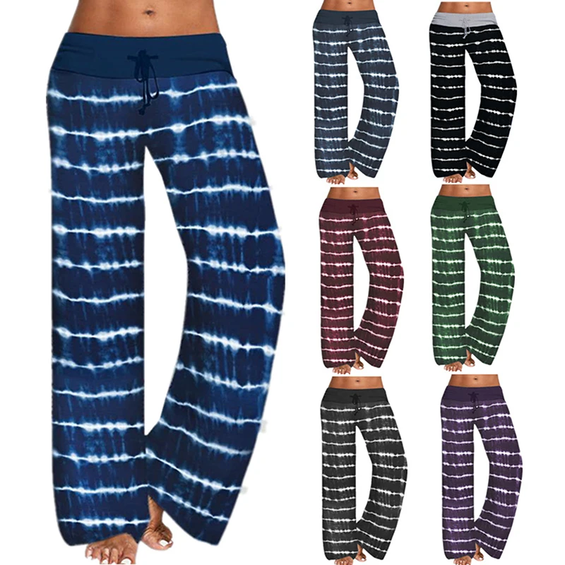 

Women's Trousers Sweatpants Bandage Skin-friendly Durable Women Printed Trousers Spring Casual Loose Pants 7 Colors
