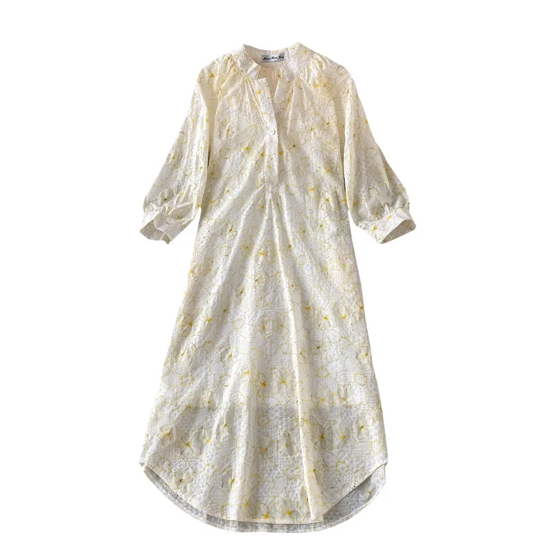 

2021 summer seaside holiday beach skirt super fairy temperament Sanya Tourism wear loose thin dress short sleeve