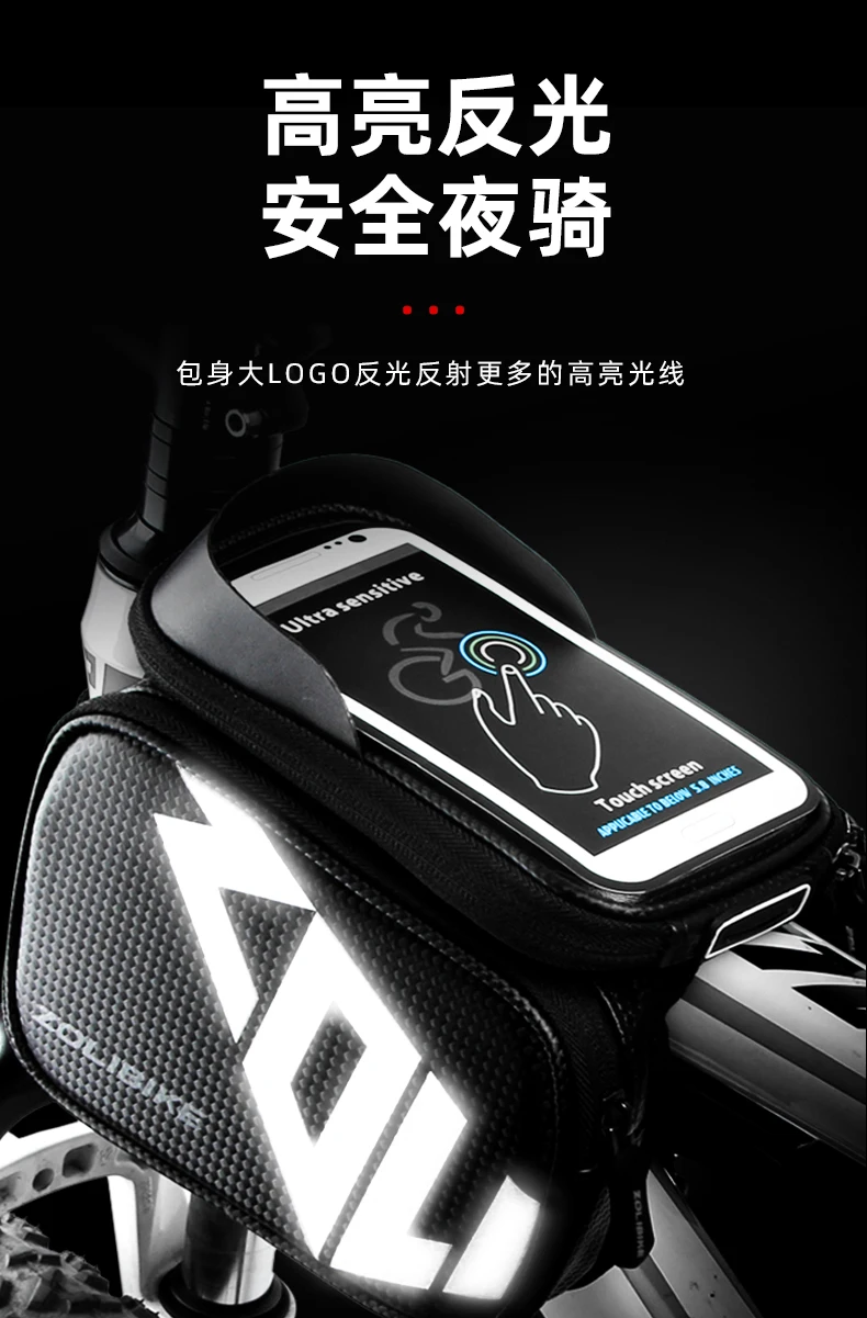 

Waterproof Saddle Bag Bicycle Portable Vintage Accessories Bicycle Bag Front Frame Cesta Bicicleta Cycling Equipment DI50CB