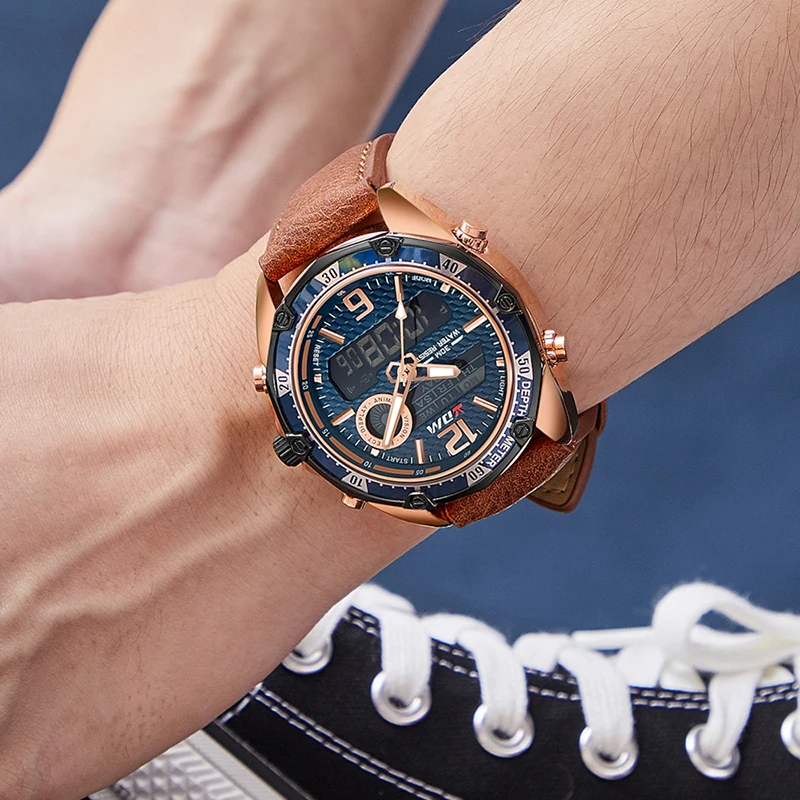 Роскошные мужские часы кварцевые модные водонепроницаемые для мужчин