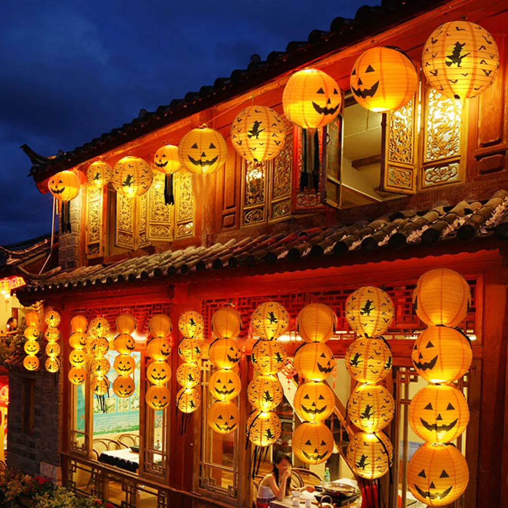 Ночсветильник на Хэллоуин фонарь в виде тыквы стиле ретро Изысканная форма