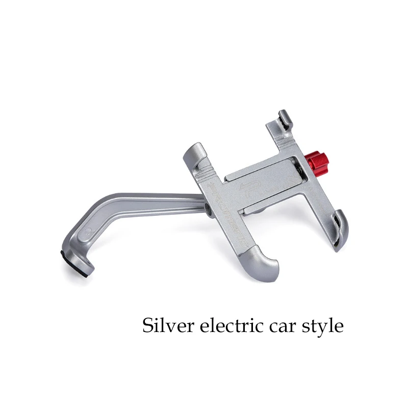 Silver-SJJ299E Алюминиевый держатель URANT для мотоцикла с поворотом на 360 градусов, крепление на руль велосипеда для мобильного телефона, подставка для телефона с gps - Цвет: Silver-SJJ299E