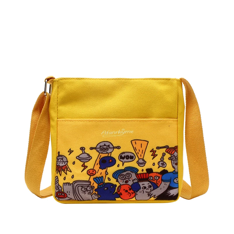 Роскошные сумки женские из парусины с милым рисунком граффити женская сумка на