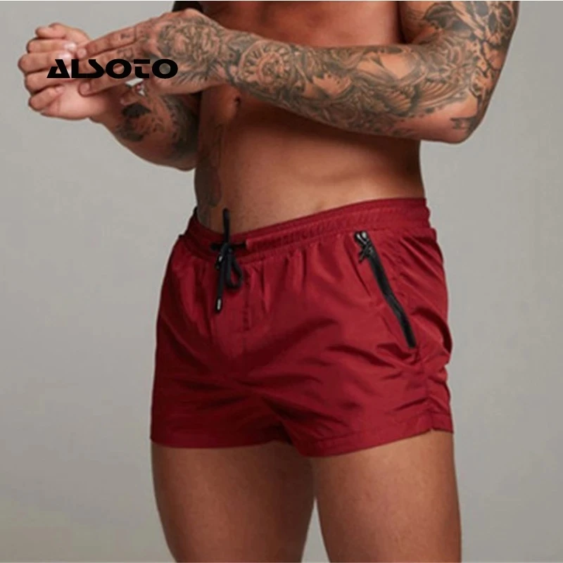 

2022 Hot Men Swim Shorts Summer Colorful Swimwear Man Swimsuit Swimming Trunks Sexy Boxer Briefs Beach Shorts Surf Board Male