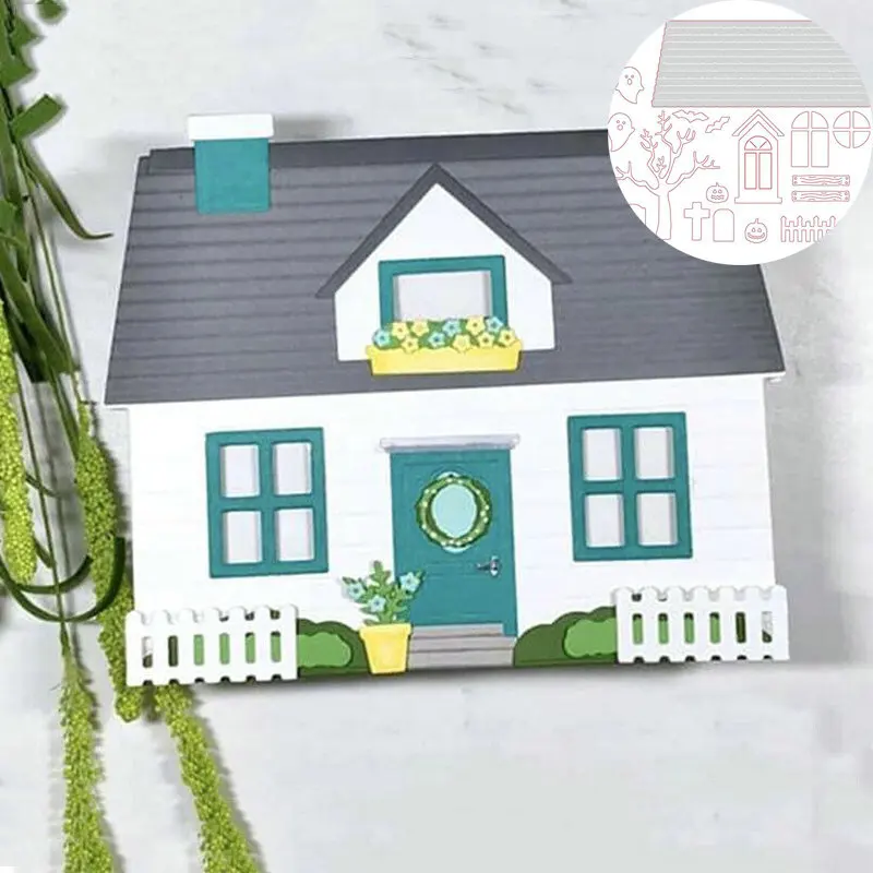 Сделай Сам Хэллоуин металлический режущий штамп трафареты для рукоделия