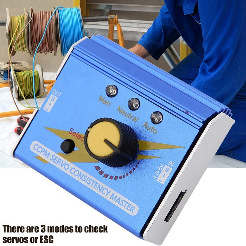 

3CH Digital ESC Servo Tester CCPM Consistency Controller Motor Master Checker Tester for RC Planes Helicopters Cars