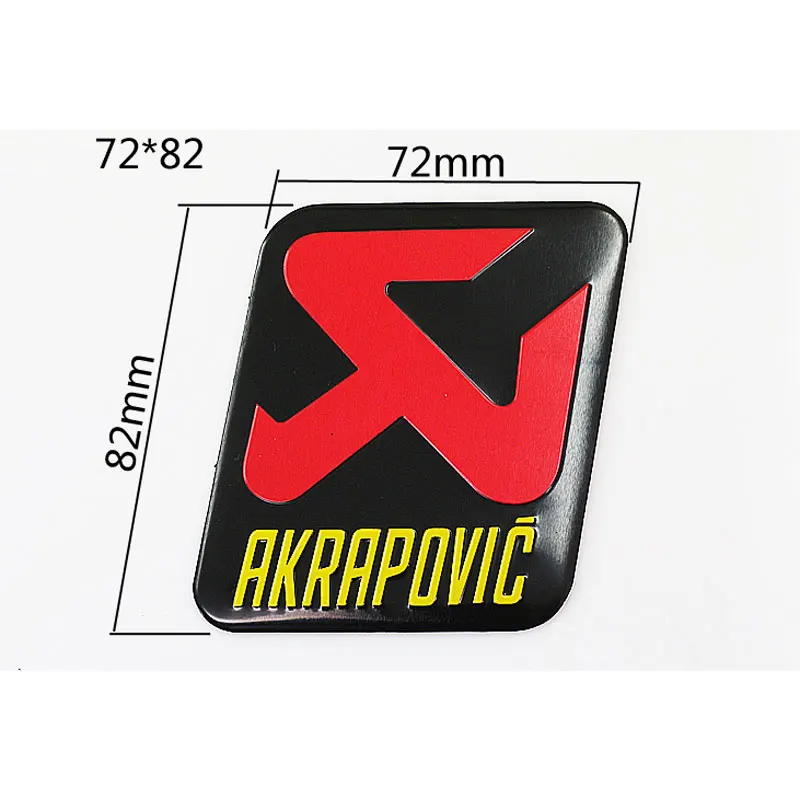 Термостойкая 3D алюминиевая наклейка на выхлопную трубу мотоцикла для Akrapovic MIVV