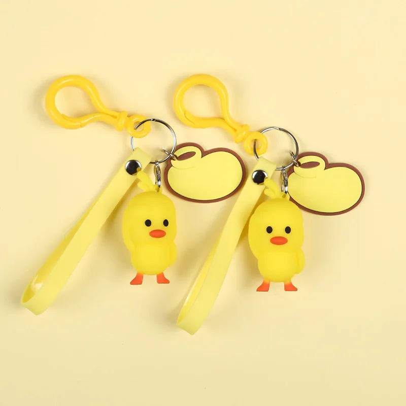 Милый мультяшный рюкзак с маленькой желтой уткой женская сумка для мальчиков и