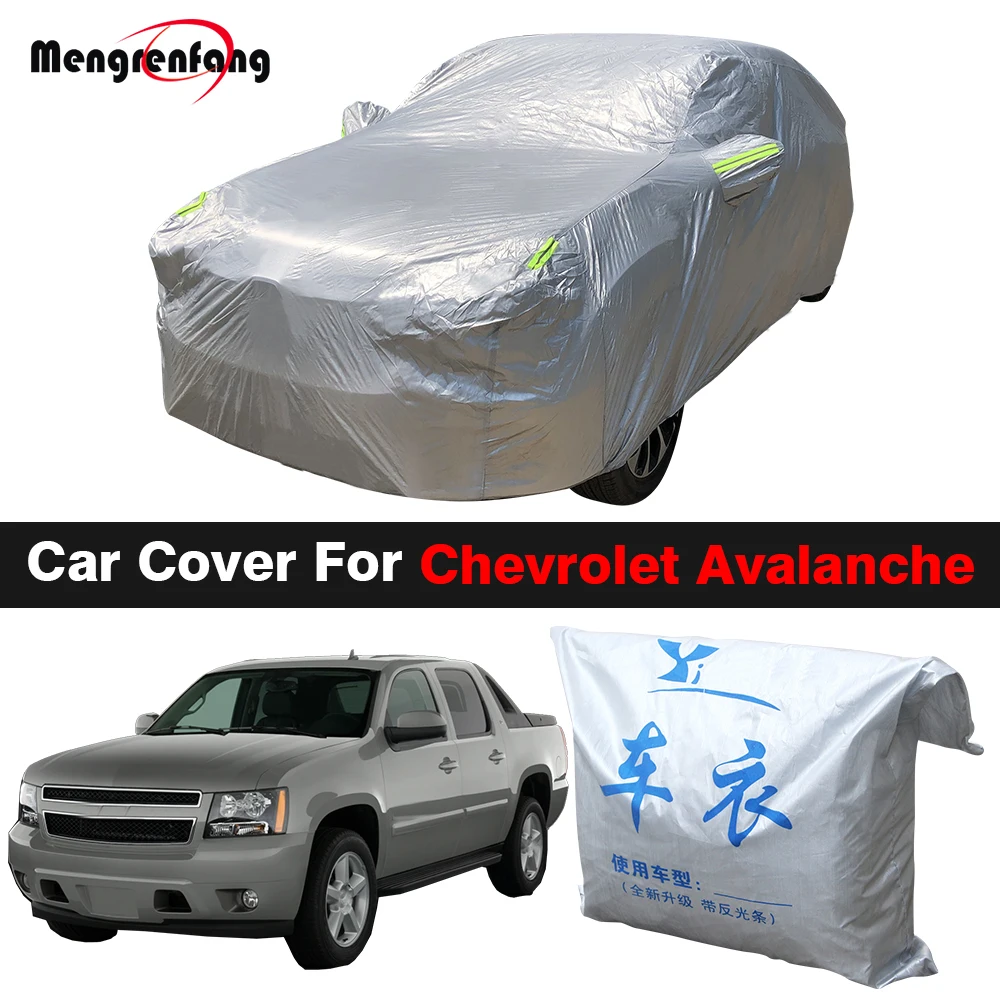 Car Cover Truck Outdoor Anti-UV Sun Shade Rain Snow Protection Cover Dustproof For Chevrolet Avalanche 1500 2500