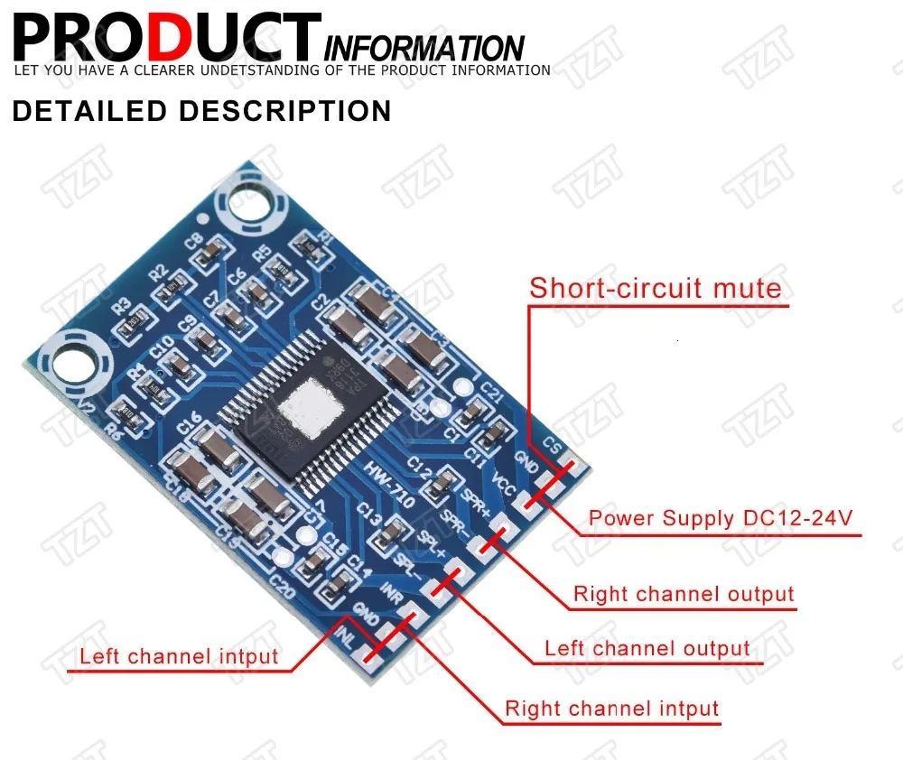 Завеса DC 12 V-24 V 2x50 Вт двухканальный Мини цифровой усилитель класса D 50 Вт+ 50 Вт TPA3116D2 XH-M562 усилитель 50 Вт Мощность Плата усилителя