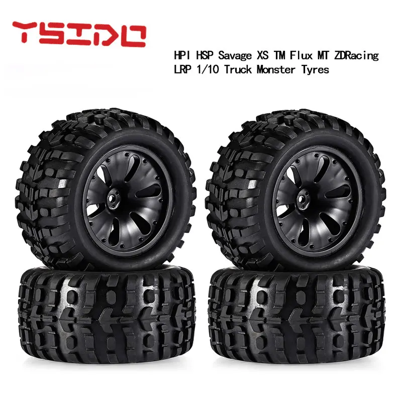 Колеса с шинами для HSP Wltoys ZD Racing HPI Redcat LRP 120 4 шт. 1:10 1/10x70x12 мм детали