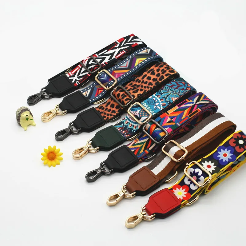 Роскошные Цветные Полосатые Ремни для сумок запасные части аксессуаров ремни на