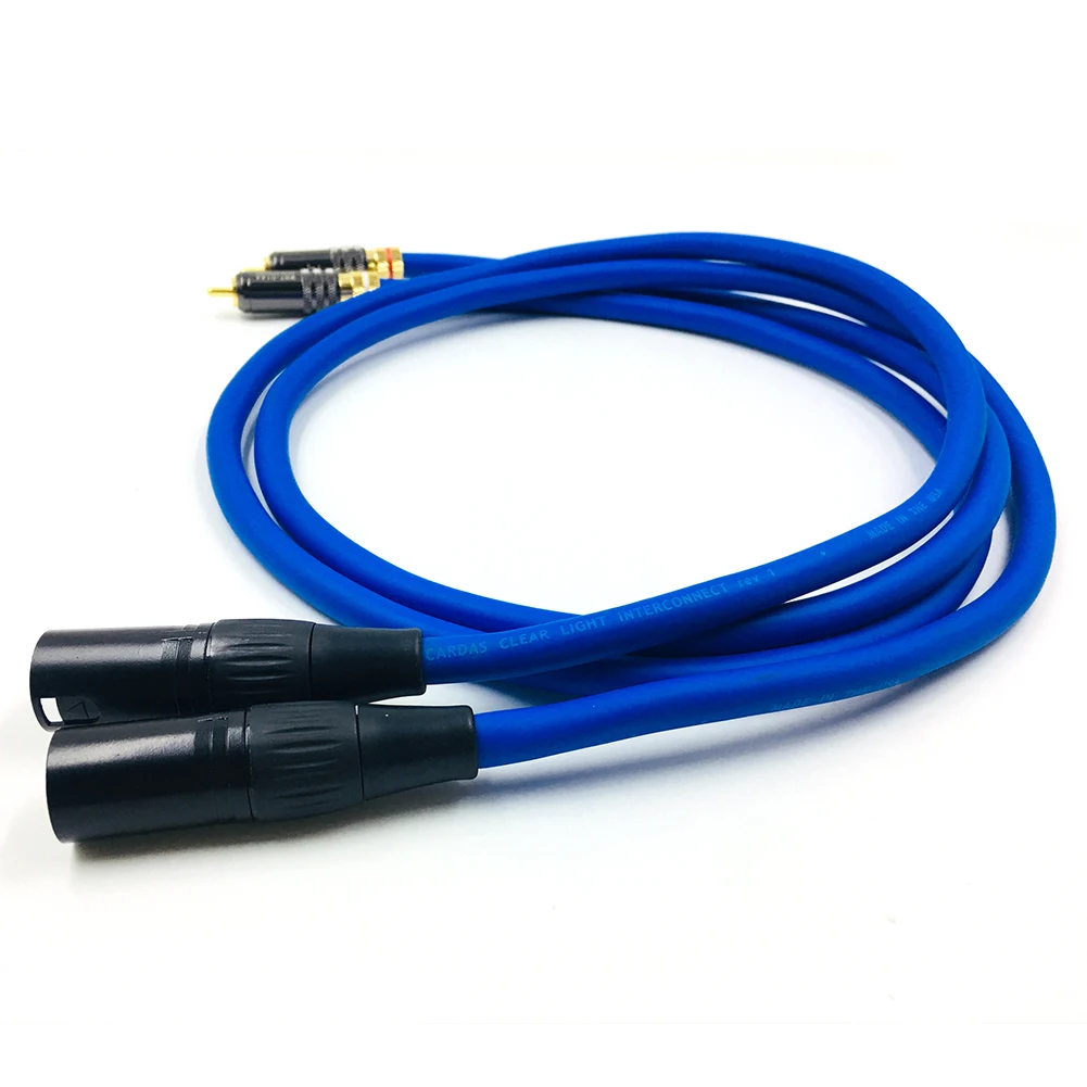 HiFi 2 RCA до 2XLR Сбалансированный разъем Аудиокабель папа на XLR Стерео аудио