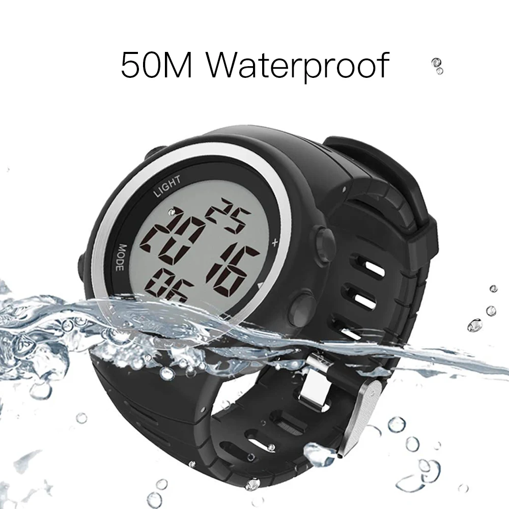 Ezon T023 Для мужчин открытый Бег спортивные часы цифровые Повседневное шагомер Часы