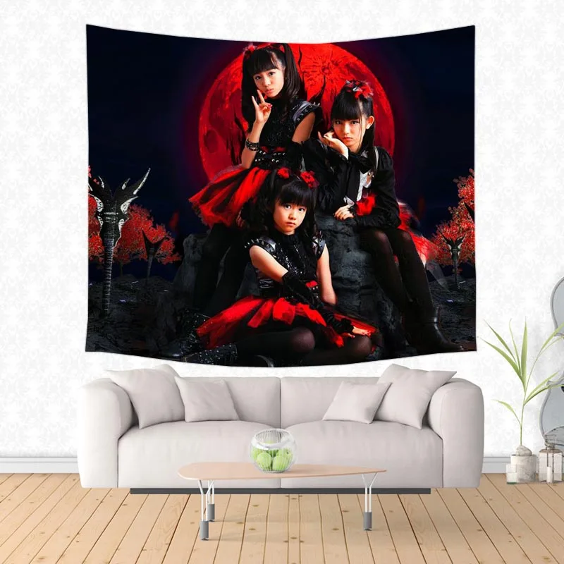 Гобелен Babymetal на заказ настенная ткань Свадебный декор гобелены украшение для