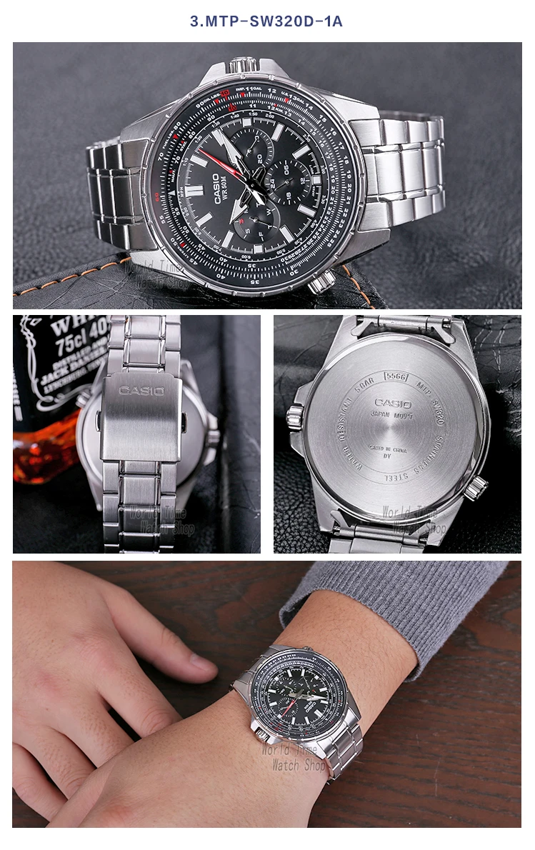 Casio Часы летные часы Мужские лучший бренд класса люкс набор кварцевые мужские часы 50 м водонепроницаемые спортивные военные часы светящиеся мужские часы relogio masculino reloj hombre erkek kol saati montre homme