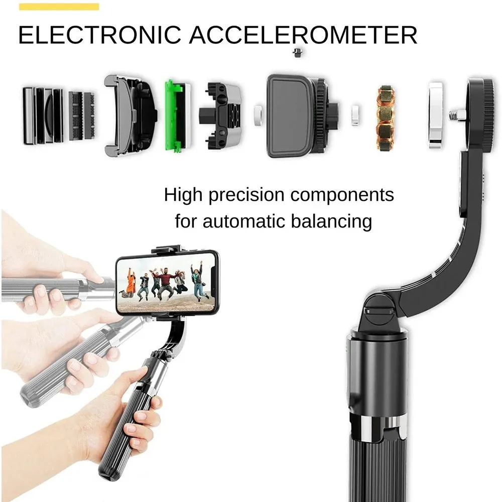handheld gimbal stabilizer mobile phone selfie stick holder adjustable stand for iphone xiaomi redmi huawei samsung oppo free global shipping