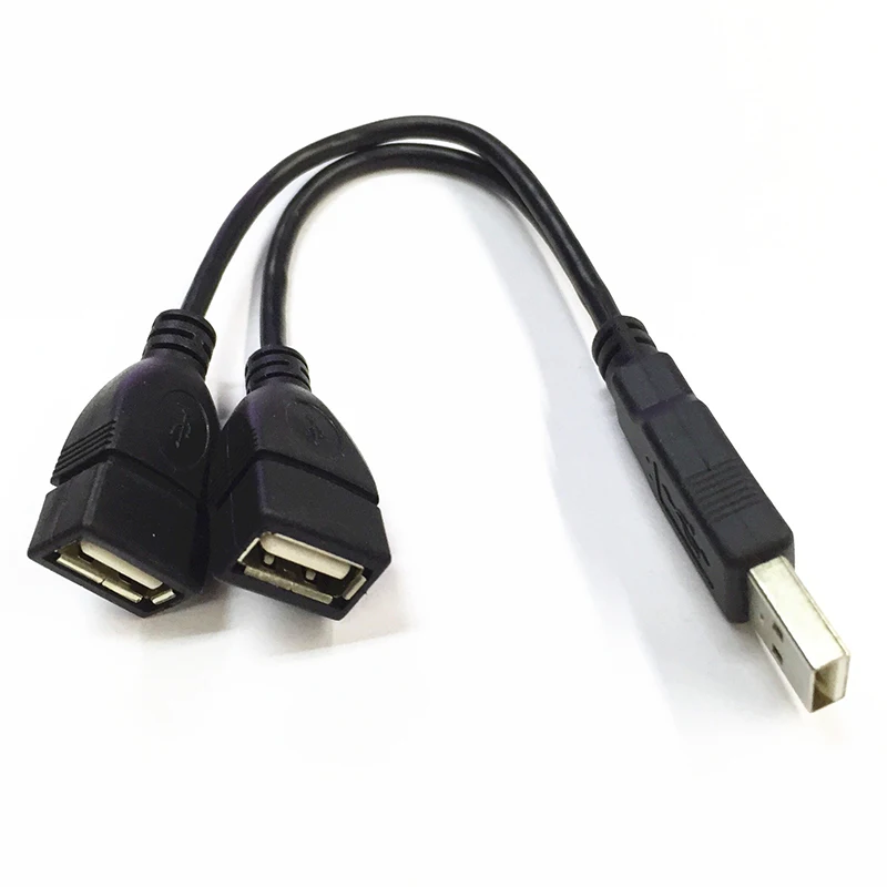 

High Speed USB Male To 2 USB2.0 Female Extension Cable For Windows XP,2000,98,ME