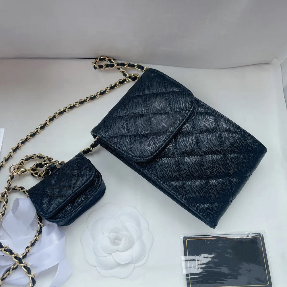 

Chain style female bag, ladies 2021 brand trend black one-shoulder handbag and purse female travel handbag