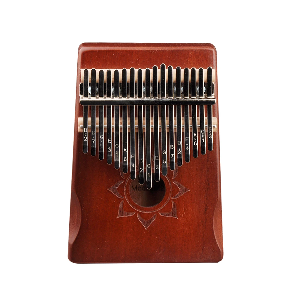 

Mahogany Wood 17 Keys Kalimba Musical Instrument Thumb Finger Piano African Sanza Mbira w/ Tuning Tool Storage Bag for Beginner