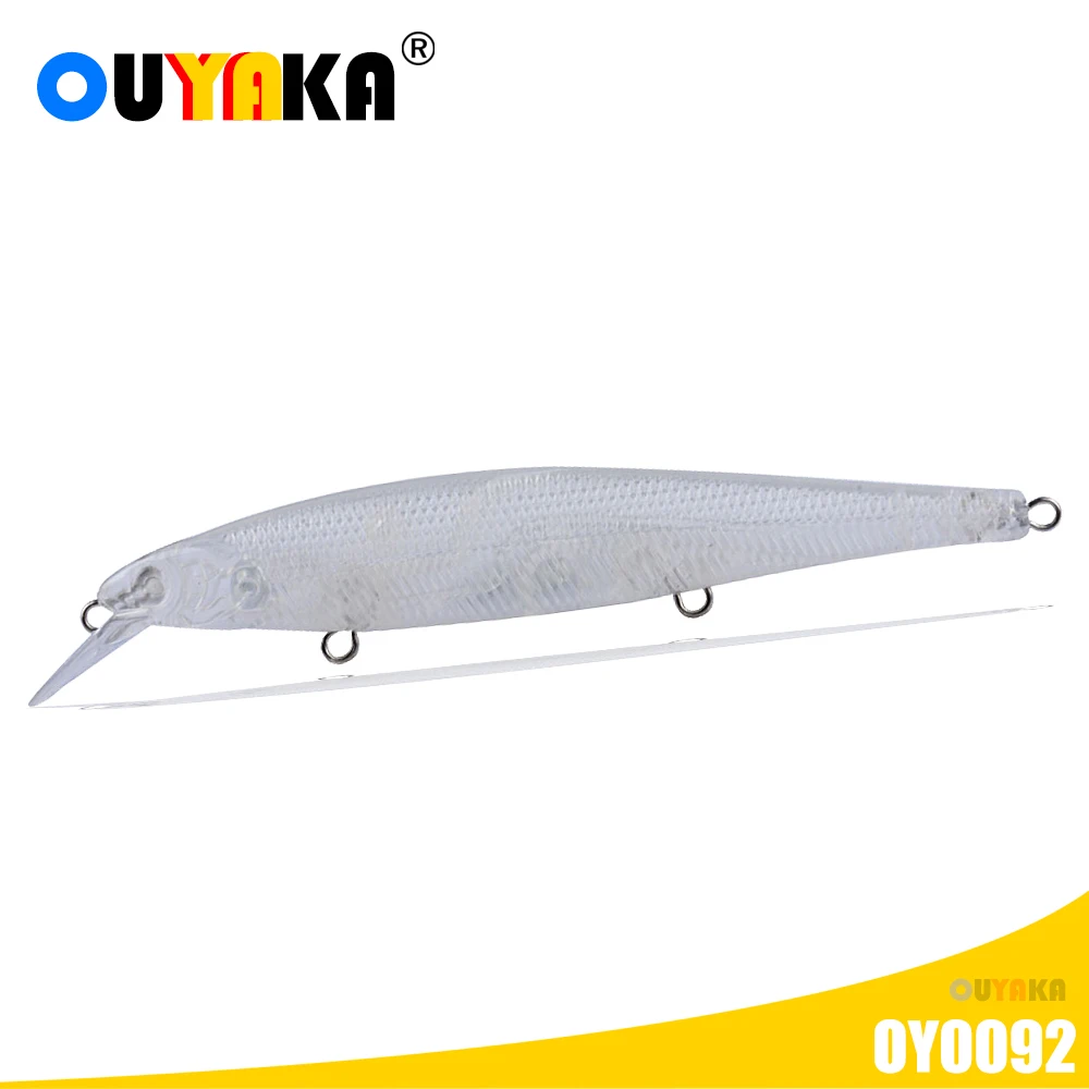 

Blank Unpainted Fishing Accessories Lure Minnow Isca Artificial Weights 7g 109mm Floating ABS DIY Pesca Trolling Seabass Leurre