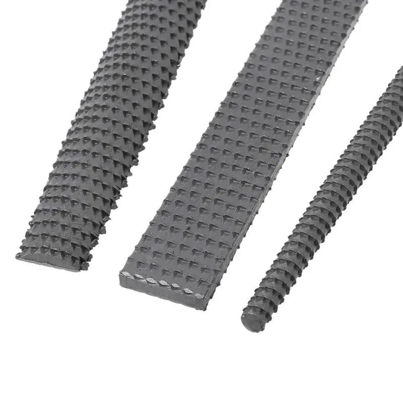 

3Pcs/Set Wood Rasp Steel File Carving Flat Round Semi-circular Shape Metal File Woodworking Craft Handle Tool A0KF