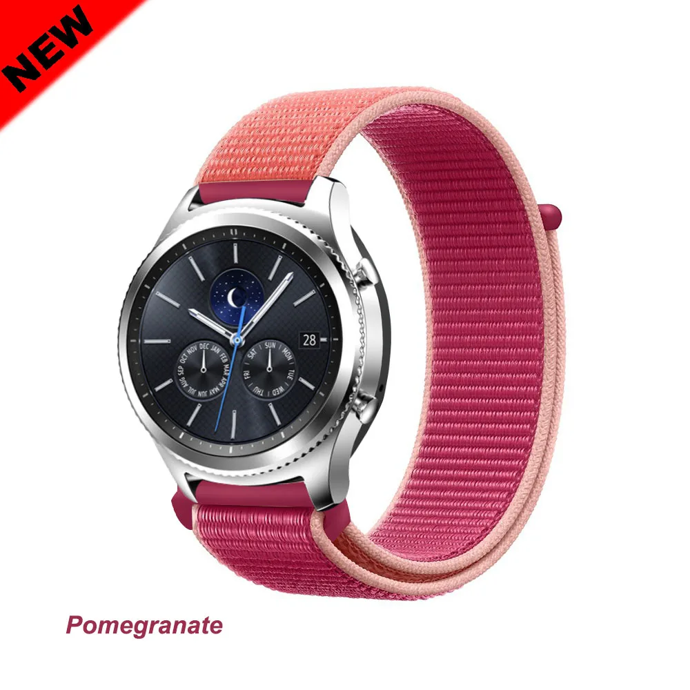 Pomegranate 47 22 мм ремешок для часов Galaxy watch 46 мм 42 мм samsung gear s3 Frontier active 2 correa браслет huawei часы gt ремешок Amazfit bip20 - Цвет ремешка: Pomegranate 47
