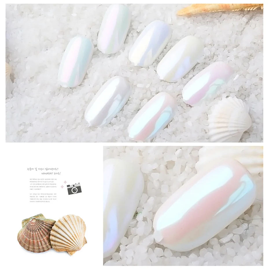 1 г перламутровый порошок для дизайн ногтей блестящее зеркало русалки эффектом