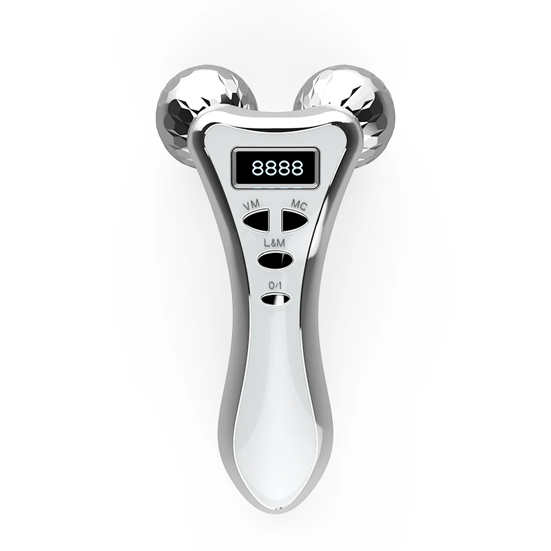 Массажер для лица подтяжки микротоковая 3D ролик V подтягивающий лифтинг