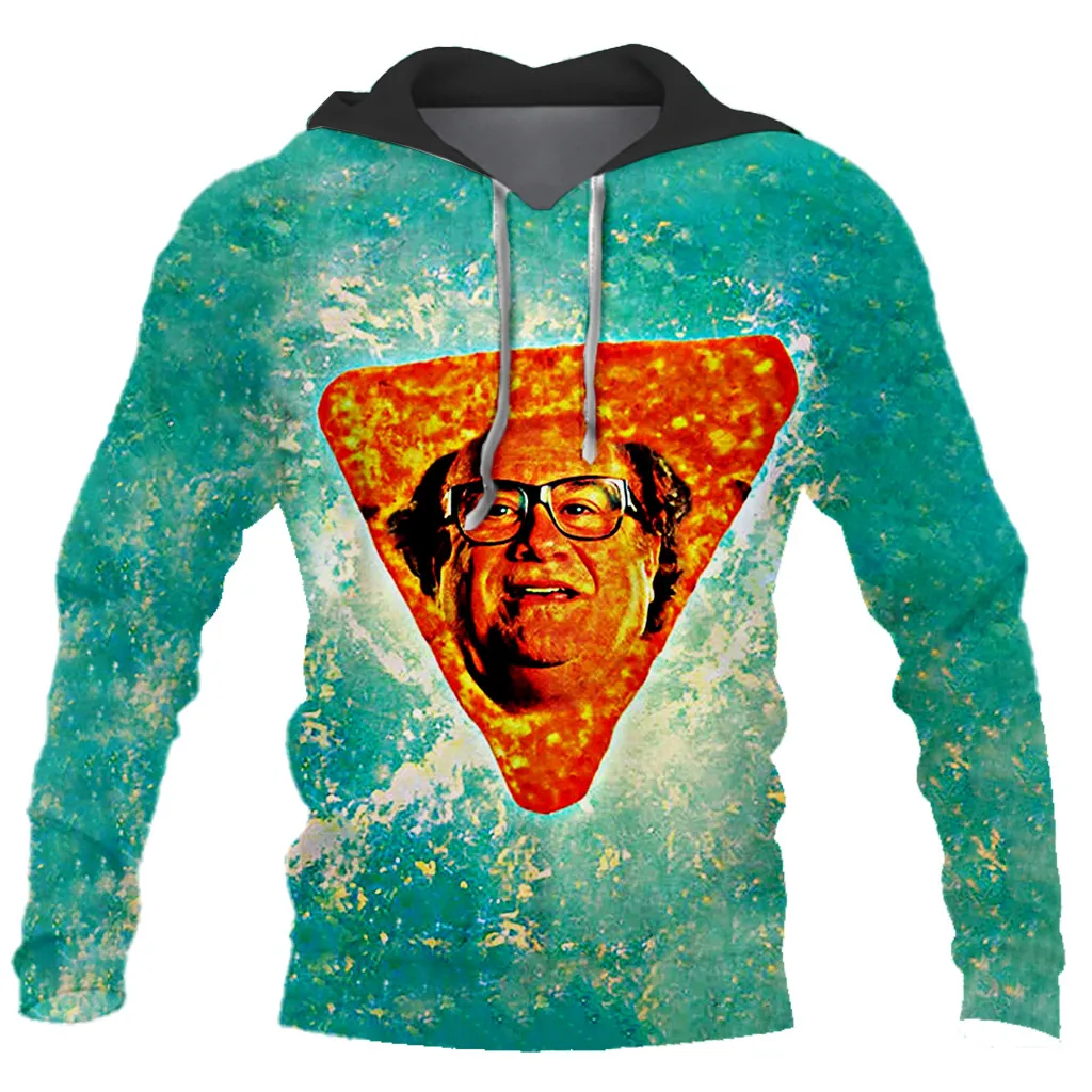 Новое поступление Danny DeVito in Nacho Cheese Flavor Мужская и женская Молодежная Ретро