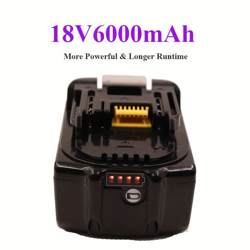 

Nieuwste Verbeterde BL1860 Oplaadbare Batterij 18V 6Ah Lithium Ion Voor Makita 18V Batterij BL1840 BL1850 DC18RC BL1860B lxt400