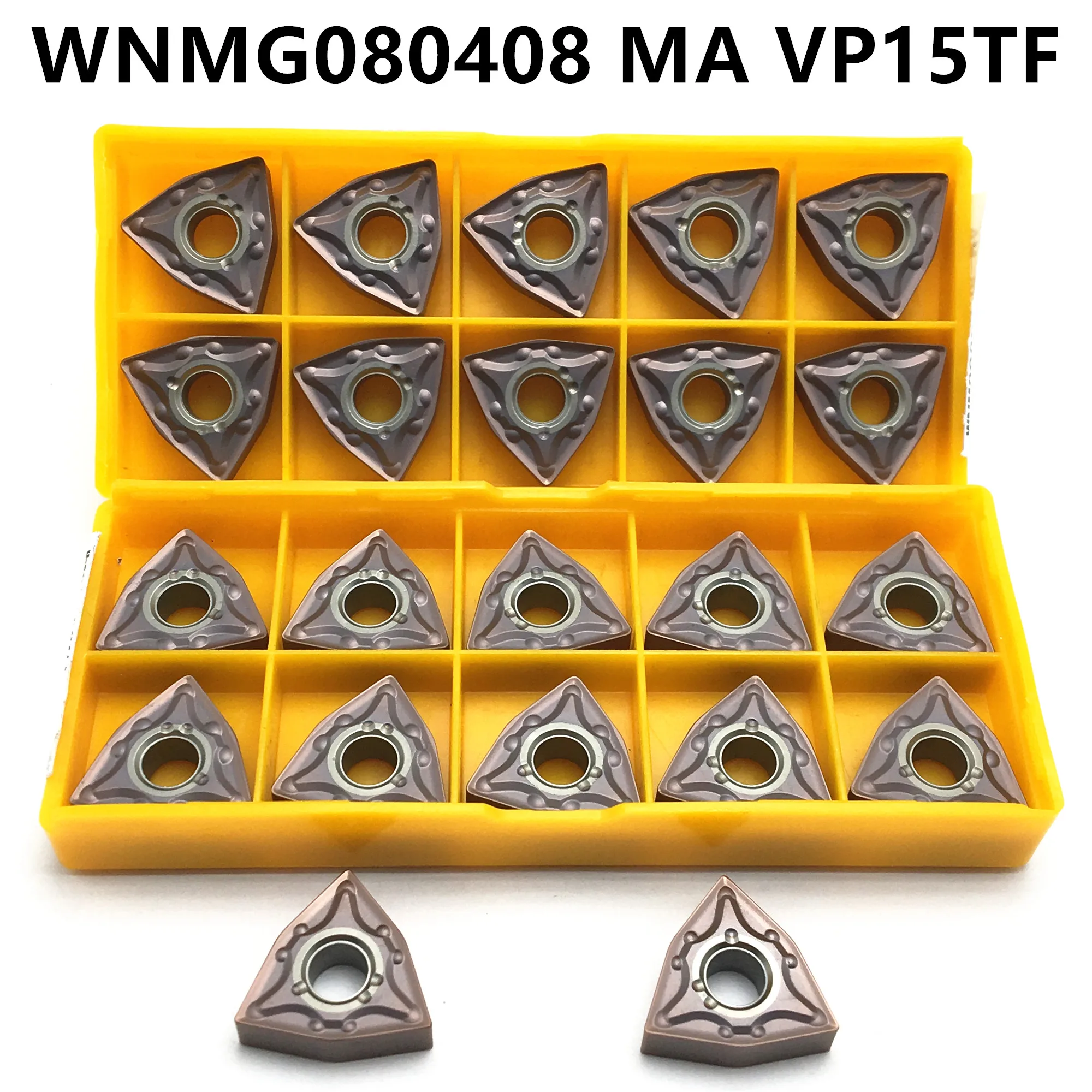 10 шт. твердосплавные вставки WNMG080408 MA VP15TF внешний токарный инструмент WNMG 080408