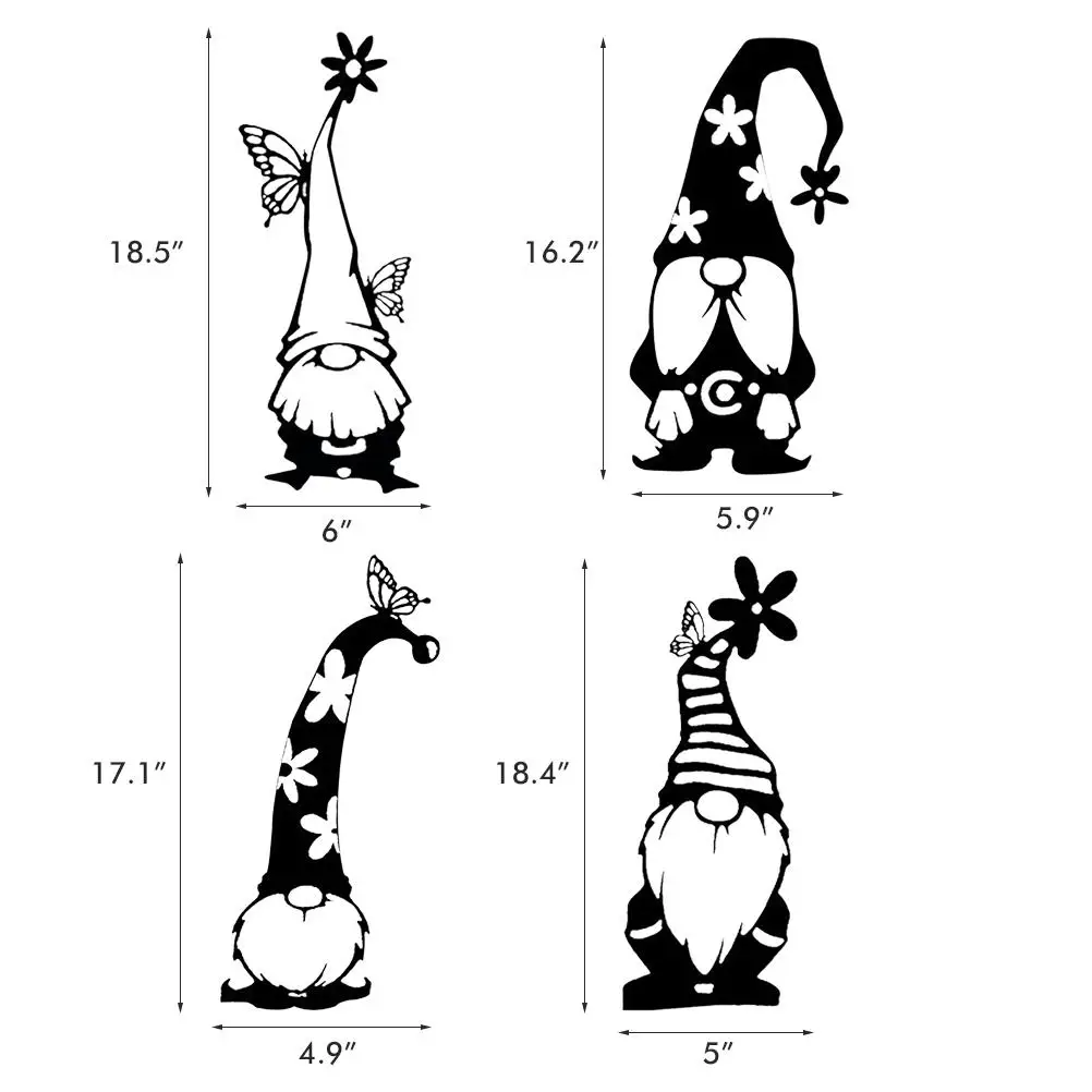 Новые милые стоячие металлические статуи Гоблина для сада уличное железное