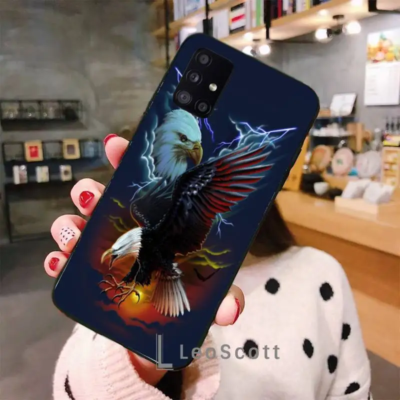 

Eagle Cool Phone Case For Samsung A40 A50 A51 A71 A20E A20S S8 S9 S10 S20 Plus note 20 ultra 4G 5G