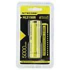 Оптовая продажа, защищенная литий-ионная аккумуляторная батарея Nitecore NL2150R 21700 5000 мАч 3,6 В с USB-портом для зарядки, бесплатная доставка
